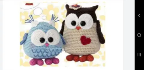 Receita De Amigurumi Corujas Mamâe E Filhote