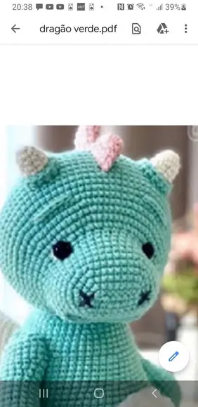 Receita de Amigurumi DRAGÃO (2) tradução
