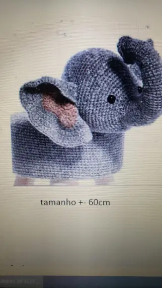 Receita de Amigurumi ELEFANTE (4) banco