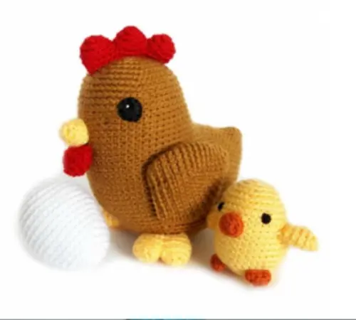 Receita de Amigurumi Galinha tradução