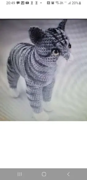 Receita de amigurumi GATO REALISTA