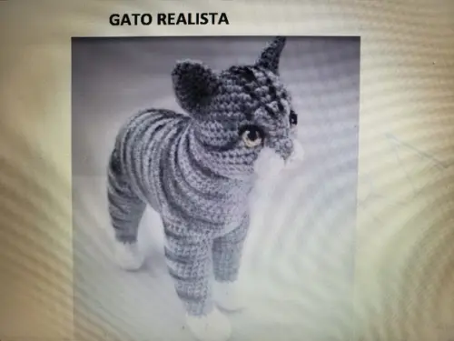 Receita de amigurumi GATO REALISTA