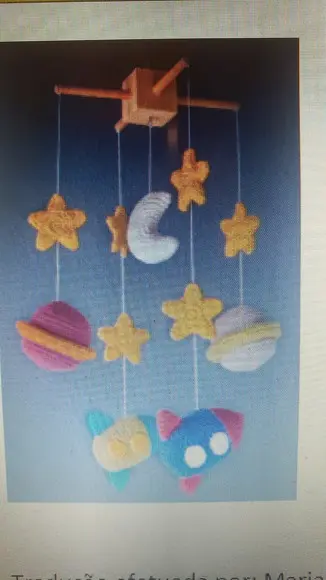 Receita de Amigurumi Mobile Espacial Tradução