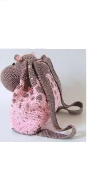 Receita de Amigurumi Mochila de Hipopótamo