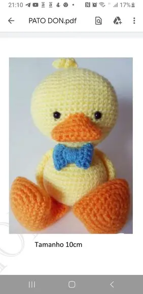 Receita de Amigurumi Pato (3)