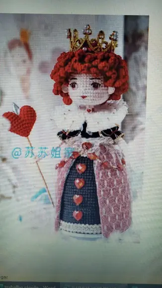Receita de Amigurumi RAINHA tradução