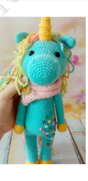Receita de amigurumi Unicórnio (4) em português