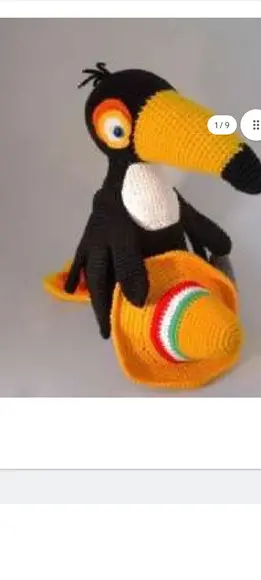 Receita de Amigurumi Tucano (2) Tradução