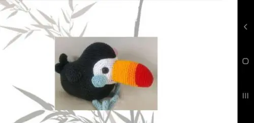 Receita de Amigurumi Tucano Tradução