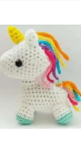 Receita de amigurumi Unicórnio em português