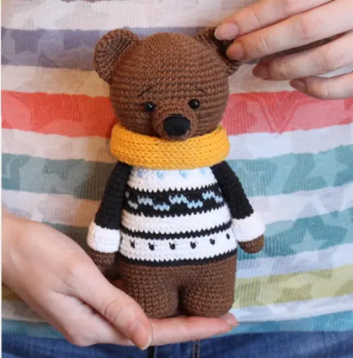 Receita de Amigurumi URSO (3) tradução