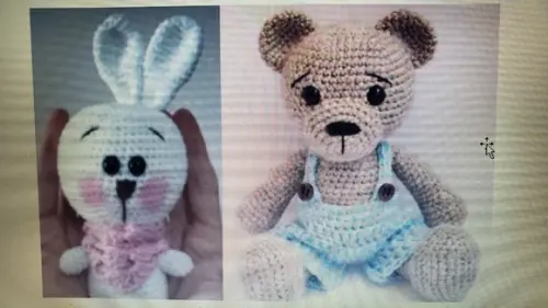 Receita de Amigurumi Urso + Coelho tradução