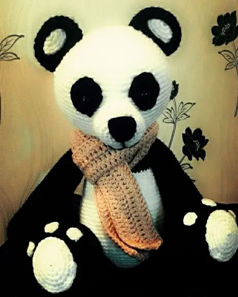 Receita de Amigurumi URSO PANDA (1) tradução