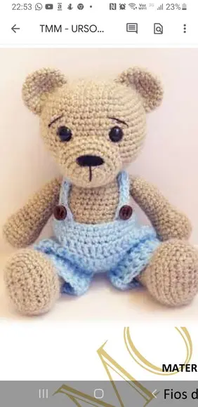 Receita de Amigurumi Ursos (4) Tradução
