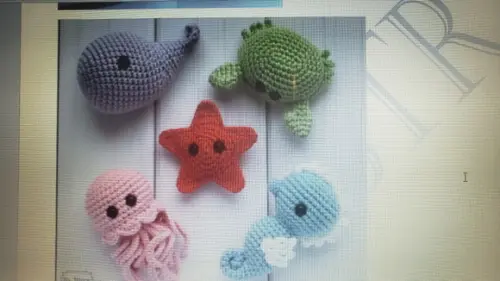 Receita de Amigurumi Vida Marinha