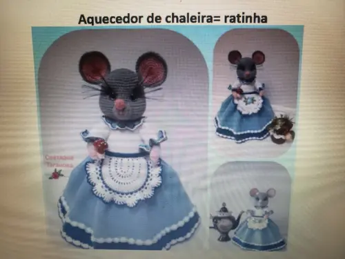 Receita de crochê AQUECEDOR DE CHALEIRA