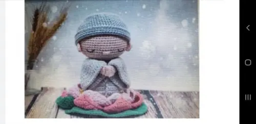 Receita de crochê Meditação na flor de lotus