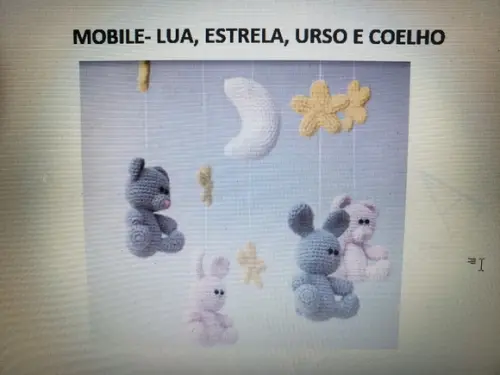 receita MOBILE -lua, estrela, urso, coelho