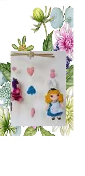 Receita Mobile Coelho, Gato, Boneca, Cartas - Tradução