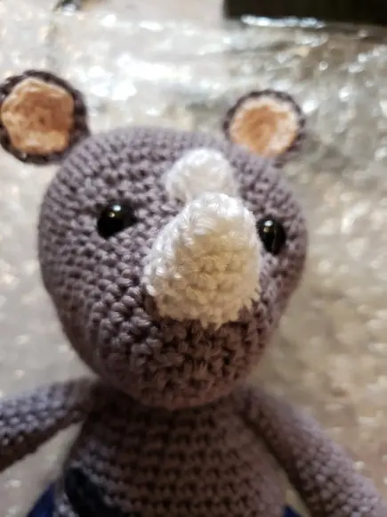 Rinoceronte em Crochê - Amigurumi