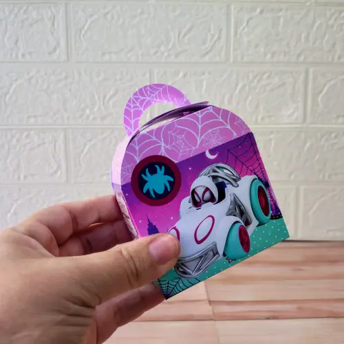 Kit de Papelaria Personalizada SPIDER GWEN Aranha Rosa Para Festa