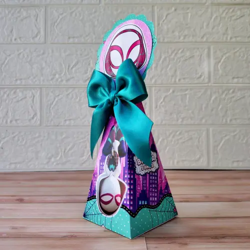 Kit de Papelaria Personalizada SPIDER GWEN Aranha Rosa Para Festa