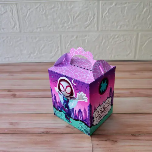 Kit de Papelaria Personalizada SPIDER GWEN Aranha Rosa Para Festa