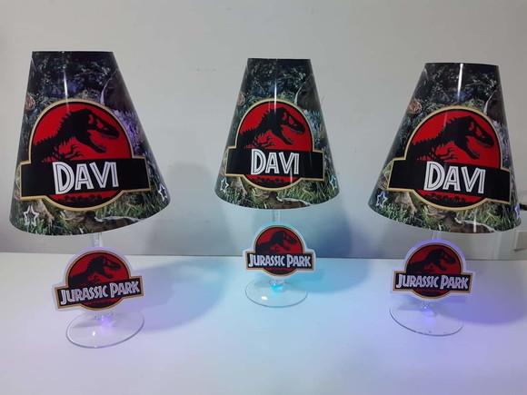 Centro de Mesa Abajur Dinossauro com Led