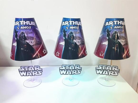 Centro de Mesa Abajur Star Wars