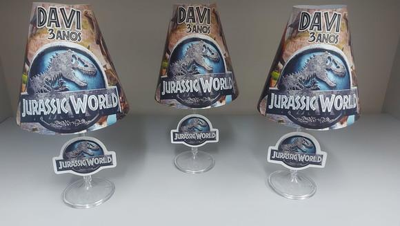 Centro de Mesa Abajur Dinossauro com Led