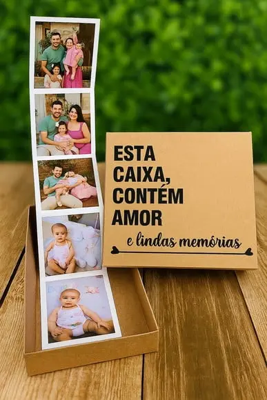 Caixa de Memórias com Fotos
