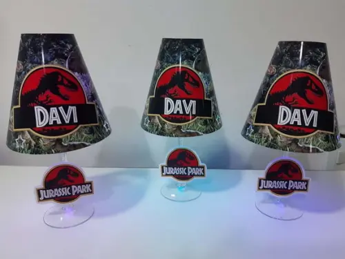 Centro de Mesa Abajur Dinossauro com Led