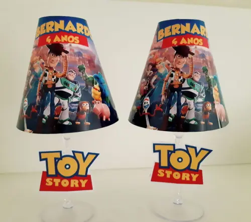 Centro de Mesa Abajur Toy Story com Led