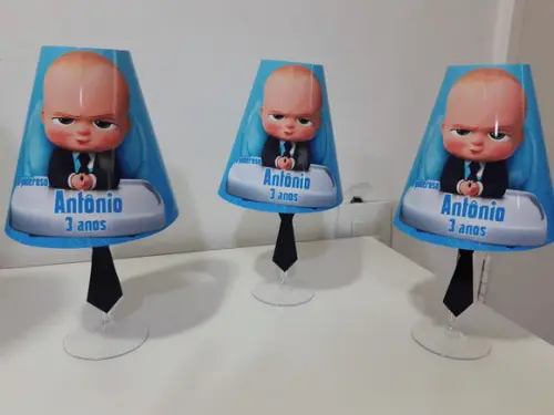 Centro de Mesa Abajur Poderoso Chefinho com Led