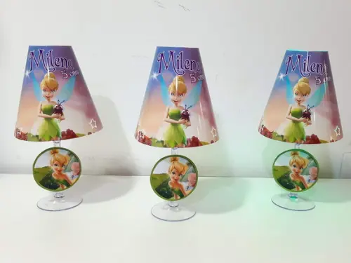 Centro de Mesa Abajur Sininho com Led