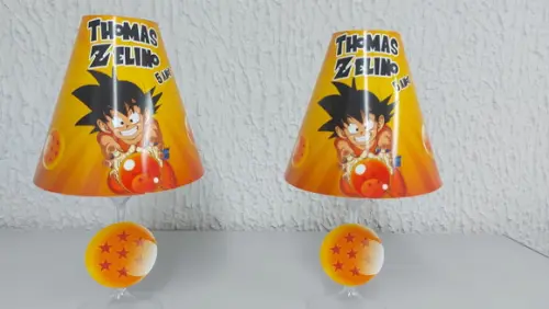 Centro de Mesa Abajur Dragon Ball com Led