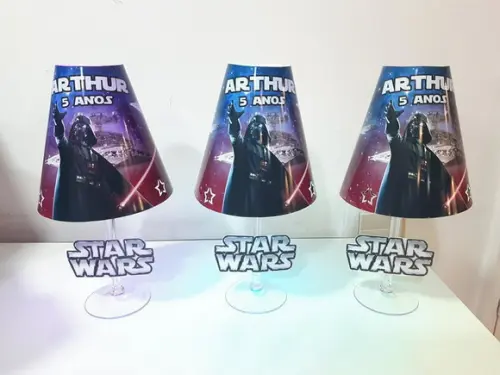 Centro de Mesa Abajur Star Wars