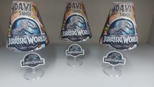 Centro de Mesa Abajur Dinossauro com Led