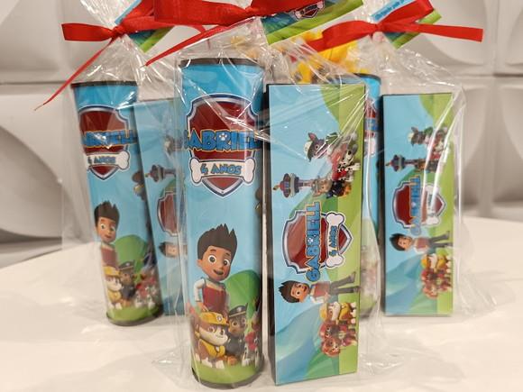 10 Kit Pega Vareta + Dominó Patrulha Canina