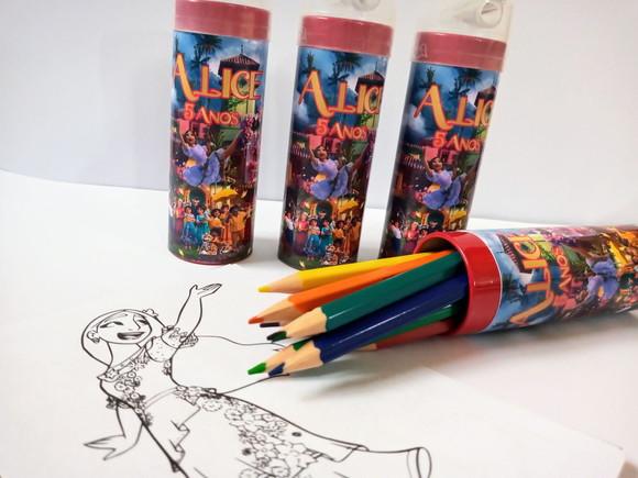 Latinha com 12 Lápis de Cor Encanto Disney