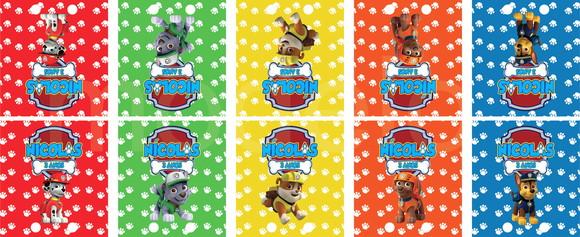 capa para pirulito patrulha canina