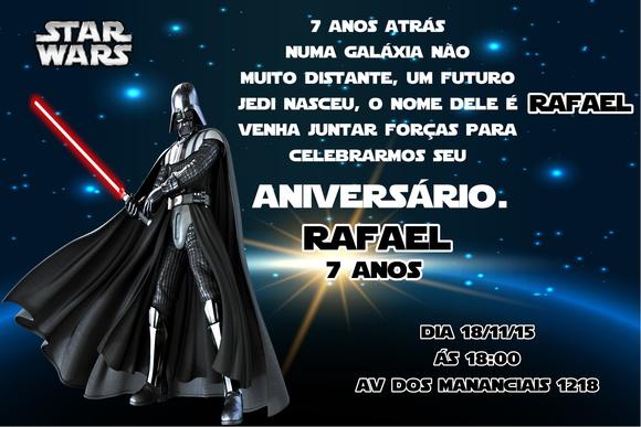 convite digital star wars
