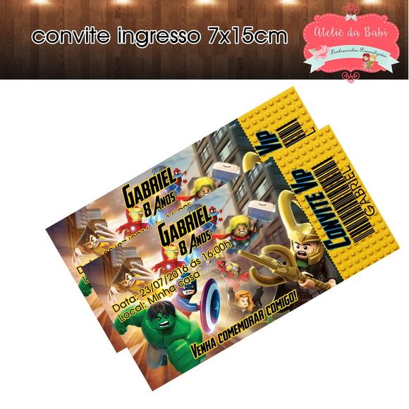 ARTE convite ingresso lego
