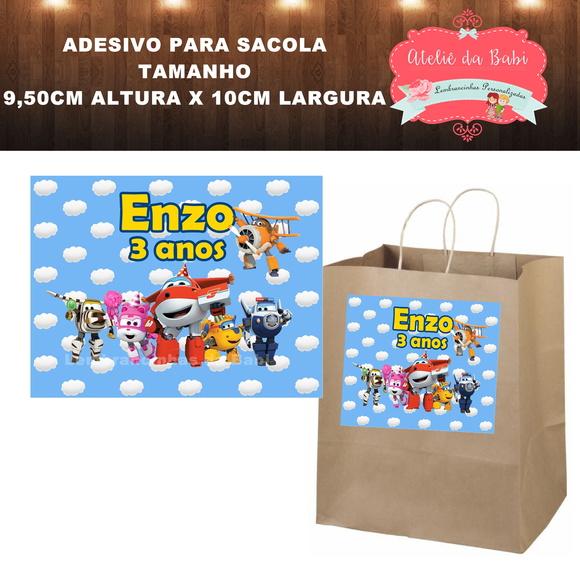 adesivo para sacola super wings