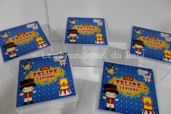 caixinha acrilica circo