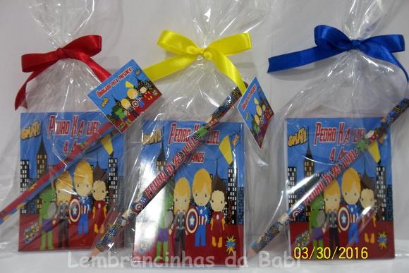 bloquinho de anotações os vingadores