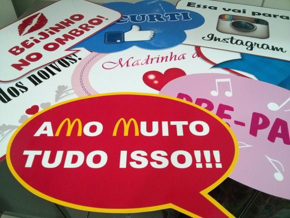 Plaquinhas divertidas com 10