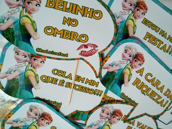 plaquinhas divertidas Frozen fever