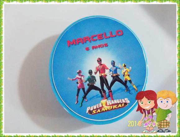 latinha personalizada power rangers