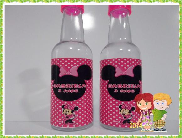 garrafinha minnie rosa